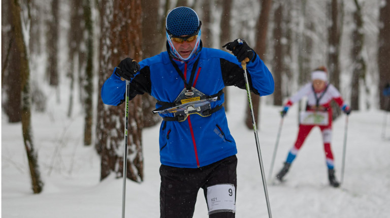 Тестирование беговых лыж на Чемпионате Спортмастер PRO в парке Малевича